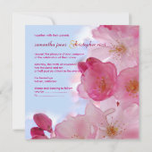 Kirschblüte/Sakura Einladungen zur Hochzeit (Rückseite)