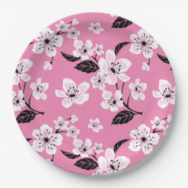 KIRSCHBLÜTE - SAKURA (HELLROSA) PAPPTELLER