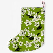 KIRSCHBLÜTE - SAKURA (MATCHA-GRÜN) KLEINER WEIHNACHTSSTRUMPF (Rückseite)