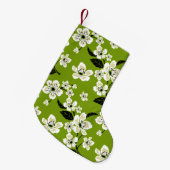 KIRSCHBLÜTE - SAKURA (MATCHA-GRÜN) KLEINER WEIHNACHTSSTRUMPF (Vorderansicht (hängend))