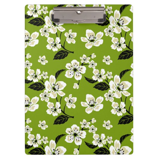 KIRSCHBLÜTE - SAKURA (MATCHA-GRÜN) KLEMMBRETT (Vorderseite)