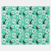 KIRSCHBLÜTE - SAKURA (MINZE) FLEECEDECKE (Vorderseite (Horizontal))