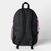 KIRSCHBLÜTE - SAKURA-MUSTER IN HELLROSA BEDRUCKTER RUCKSACK (Rückseite)