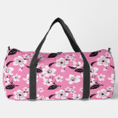 KIRSCHBLÜTE - SAKURA-MUSTER IN HELLROSA DUFFLE BAG (Vorderseite)