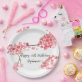 Kirschblüte Sakura Pink Hübsch Geburtstag Pappteller (Party)