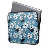 KIRSCHBLÜTE - SAKURA (RAUCHBLAU) LAPTOPSCHUTZHÜLLE (Vorderseite Links)