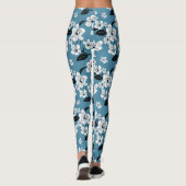 KIRSCHBLÜTE - SAKURA (RAUCHBLAU) LEGGINGS (Rückseite)