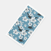 KIRSCHBLÜTE - SAKURA (RAUCHBLAU) SERVIETTE (Ecke)