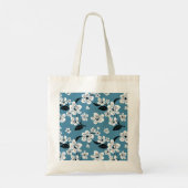 KIRSCHBLÜTE - SAKURA (RAUCHBLAU) TRAGETASCHE (Rückseite)