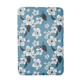 KIRSCHBLÜTE - SAKURA (RAUCHIG BLAU) BADEMATTE (Vorderseite Vertikal)