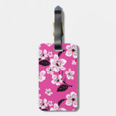KIRSCHBLÜTE - SAKURA (ROSA) GEPÄCKANHÄNGER (Rückseite vertikal)