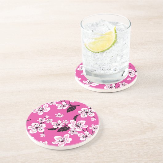 KIRSCHBLÜTE - SAKURA (ROSA) GETRÄNKEUNTERSETZER (Seite)