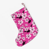 KIRSCHBLÜTE - SAKURA (ROSA) KLEINER WEIHNACHTSSTRUMPF (Rückseite (Hängend))
