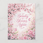 Kirschblüte: Schönheit blüht erneut Postkarte (Vorderseite)