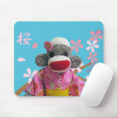 Kirschblüte-Socken-Affe Mousepad (Mit Mouse)