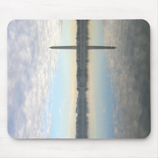 Kirschblüte-Sonnenaufgang Mousepad (Vorne)