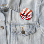 Kirschblüte-Sonnenaufgang-weißer Button (Beispiel)