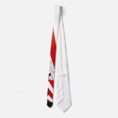 Kirschblüte-Sonnenaufgang-weißer Krawatte (Rückseite)