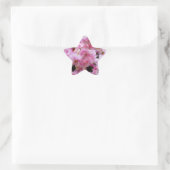 KIRSCHBLÜTE Stern-Aufkleber (Tasche)