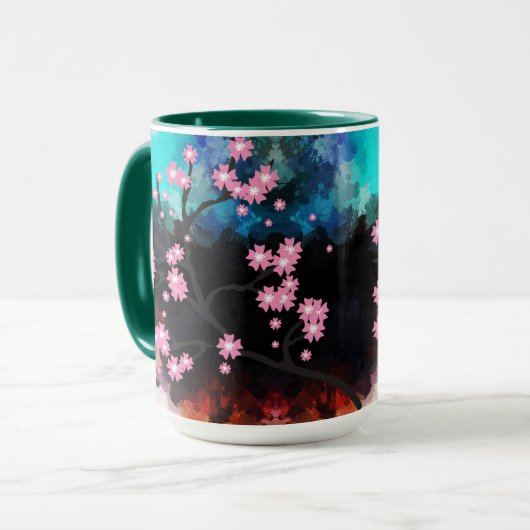 Kirschblüte Tasse (Vorderseite Links)
