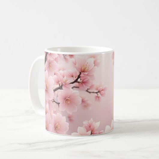 Kirschblüte Tasse (Vorderseite Links)