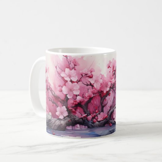 Kirschblüte Tasse (Vorderseite Links)