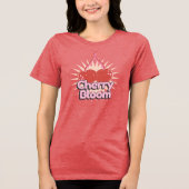 Kirschblüte Tri-Blend Shirt (Vorderseite)