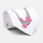 Kirschblüte über Fluss- Japaner-Entwurfs-Krawatte Krawatte (Gerollt)