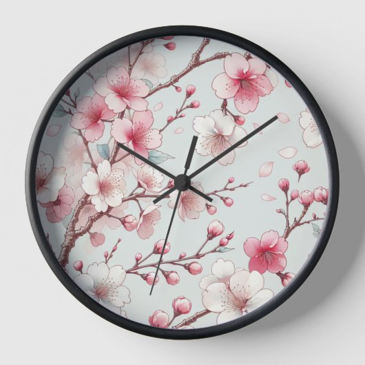 Kirschblüte Uhr (Vorderseite)