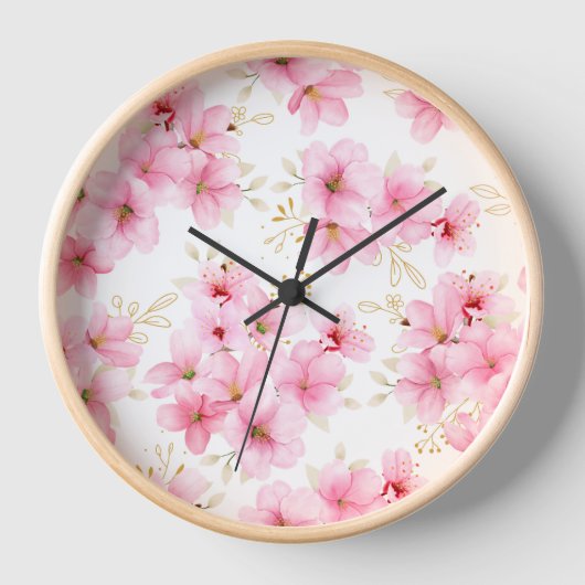 Kirschblüte Uhr (Vorderseite)