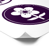 Kirschblüte und Apfelblüte Poster (Ecke)