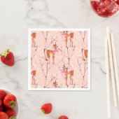 Kirschblüte und -fawns /2 serviette (Beispiel)