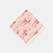 Kirschblüte und -fawns /2 serviette (Ecke)