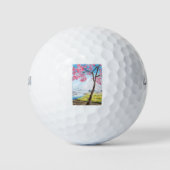 Kirschblüte und Fuji-Berg Golfball (Vorderseite)