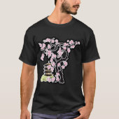 Kirschblüte- und Pagoden-Japaner-Entwurf T-Shirt (Vorderseite)