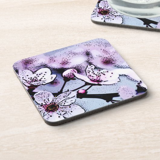 Kirschblüte Untersetzer (Linke Seite)