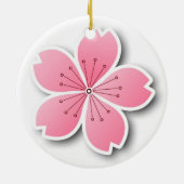 Kirschblüte-Verzierung Keramik Ornament (Hinten)