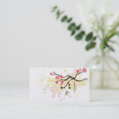 Kirschblüte-Visitenkarte Visitenkarte (Stehend Vorderseite)