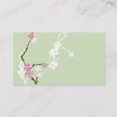 Kirschblüte-Visitenkarte Visitenkarte (Rückseite)