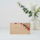 Kirschblüte-Visitenkarte Visitenkarte (Stehend Vorderseite)