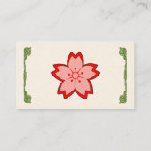 Kirschblüte-Visitenkarte Visitenkarte (Rückseite)