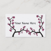 Kirschblüte-Visitenkarten Visitenkarte (Rückseite)