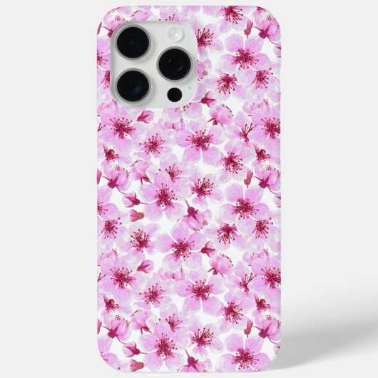 Kirschblüte Wasserfarbe Case-Mate iPhone Hülle (Rückseite)