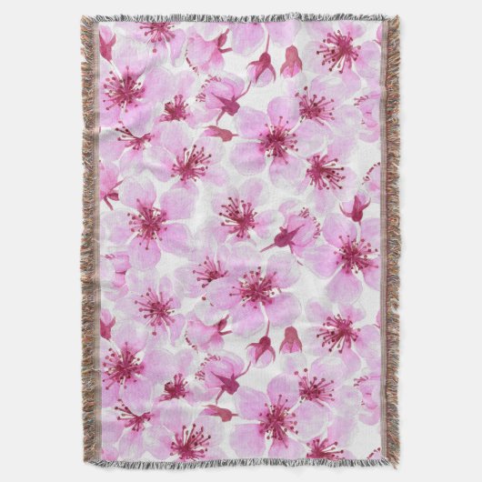 Kirschblüte Wasserfarbe Decke (Vorderseite Vertikal)