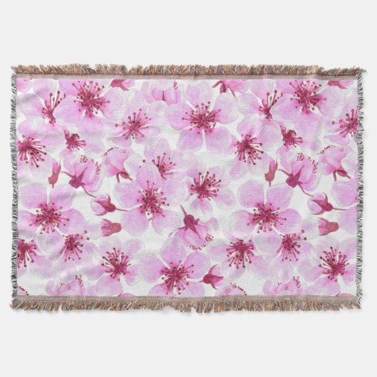 Kirschblüte Wasserfarbe Decke (Vorderseite)