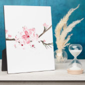 Kirschblüte Wasserfarbe Fotoplatte (Seite)