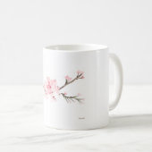 Kirschblüte Wasserfarbe Kaffeetasse (VorderseiteRechts)