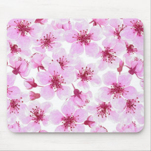 Kirschblüte Wasserfarbe Mousepad