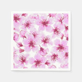 Kirschblüte Wasserfarbe Serviette (Vorderseite)