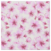 Kirschblüte Wasserfarbe Stoff (Nahaufnahme)